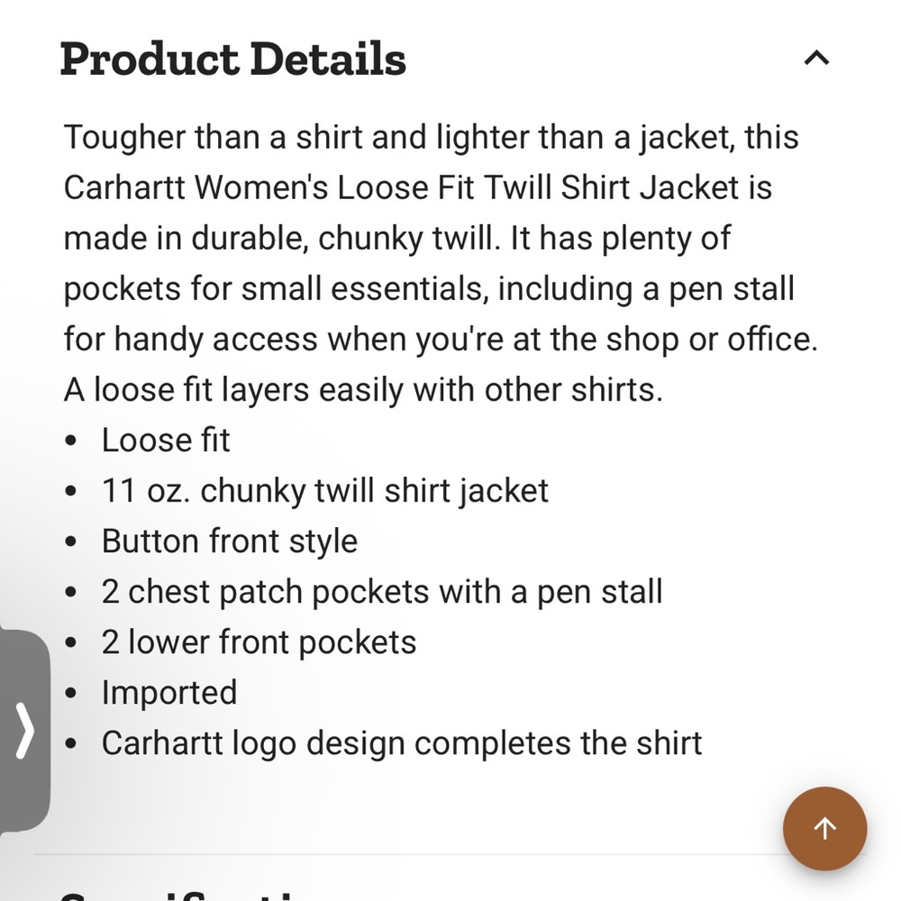 Nwt Carhartt Women's Plaid Utility shirt Jacket - Sz XXL $70 - Picture 8 of 10